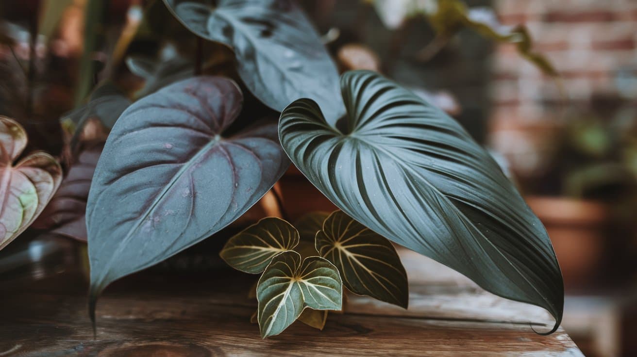 Three green leaves