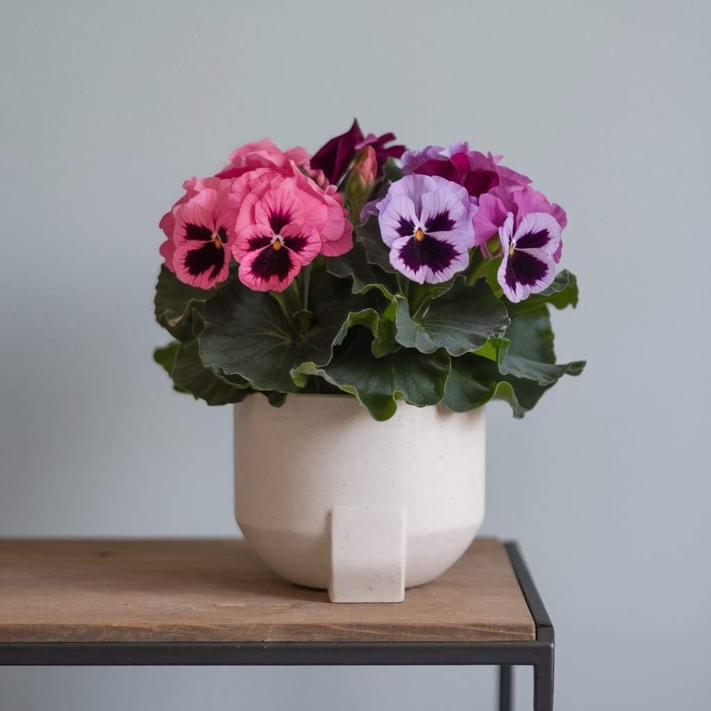 Colorful Daisy Bouquet Pot